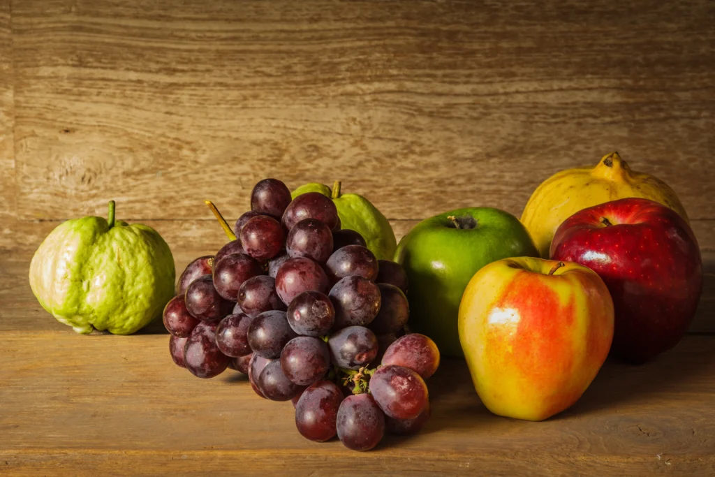 Fruits (Apples, Grapes, Citrus Fruits)